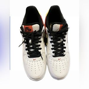 Nike Air Force 1 low WHITE/BLACK-ORANGE FLASH-AMARILLO